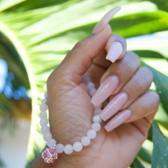 Pink crystal bracelet - Picture 3 of 3